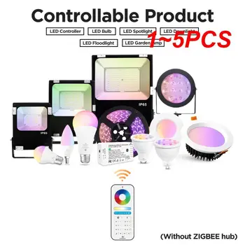 1-5 Бр. Контролер led лента RGBCCT RGB, комбинация от бяла светлина, домашна атмосфера, Алекса Sasha SmartLife, SmartThings App, RF дистанционно управление