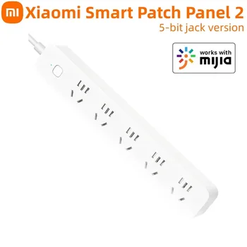 Смарт Премина панел Xiaomi Smart Patch Панел с 2 Режима на захранване и 5 Дупки За Контакти 1.8 M Поддръжка на Bluetooth Мрежа за Работа с приложението Mi Home App