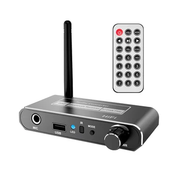 Аудиоприемник HIFI, Bluetooth 5.2 КПР Коаксиален цифроаналоговый конвертор 3.5 мм AUX вход RCA Стерео безжичен адаптер