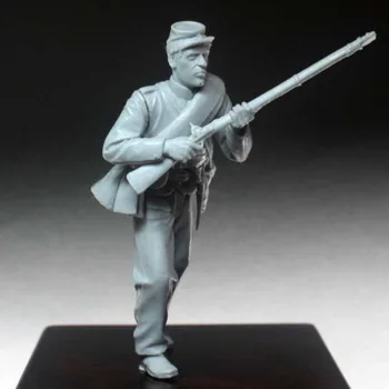 Колекция от модели от смола 1/35 Исторически военни миниатюри Федерална пехота, играчки за хоби в разглобено формата и небоядисана Безплатна доставка
