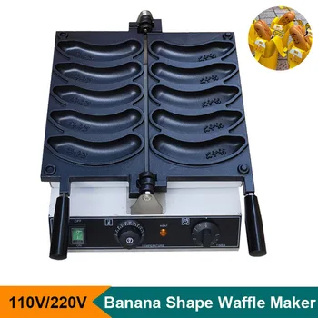 Електрическа Търговски Домашна Машина за печене на вафельного торта във формата на банан 110V 220V 5ШТ Tokyo Banana Cake Maker