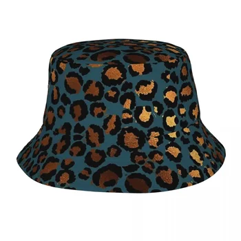 Гепардовый принт, леопардовый принт, панама, детски шапки-боб, улични модерен рибарски шапки за лятото на риболов, унисекс-шапка