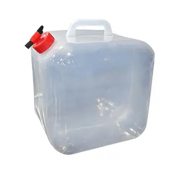Сгъваема чанта за вода С винтовым ключа дюзи, походный чанта за вода, спестяващ място за презареждане, надеждни, лесно заливаемый Разглобяем резервоар за вода