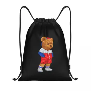 Мъжки Дамски Детски Плюшени мечки с графичен страхотен дизайн, чанти съвсем малък, спортна чанта, топла лесна