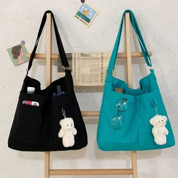 Чанта за през рамо в корейски стил, лека чантата на пощальона, е лесна чанта през рамо, ежедневни чанти-тоут за жени и мъже