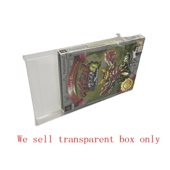 Прозрачна кутия за съхранение на дисплея за колекция от карти игра PS2 1CD защитна кутия за домашни любимци