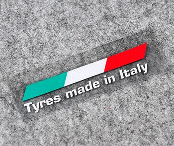 лентата на Италианското знаме с дължина 10 см Отразяваща Значка Емблема на Стикери, Стикери за Мотори, Автомобилни Аксесоари