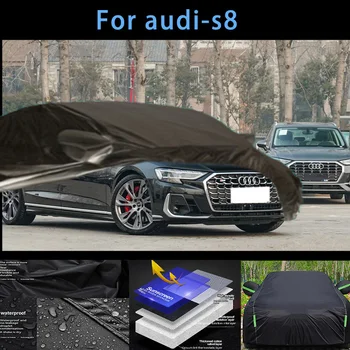 За Audi-s8 Външна защита, пълни с автомобил сеат, снежната покривка, козирка, Водоустойчива Прахозащитен Външни автомобилни аксесоари