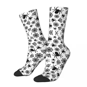 Мъжки и дамски чорапи с шарени паяжини на Хелоуин, Ветрозащитная новост, Пролет, лято, Есен, Зимни Чорапи За подарък
