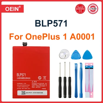 Нова Оригинална батерия One Plus One BLP571 с капацитет 3100 mah за мобилен телефон OnePlus 1 1 + A0001