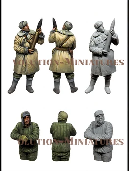 1/35 Комплекти фигури от смола GK, двама души, военна тема, в разглобено формата и неокрашенный, 384C