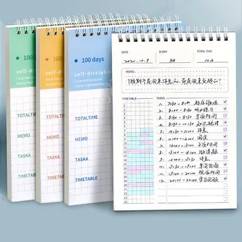 Разписание, график на поставяне на цели, Канцеларски материали, дневник с отрывными листове, Тетрадка за цели, бележник на спирала формат А5