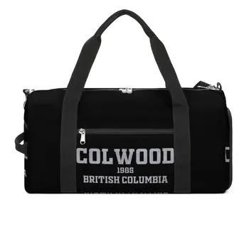 Спортна чанта Colwood Британска Колумбия, на Западното крайбрежие на Америка, спортни чанти за тренировки, мъжки дизайн с обувки, чанта за фитнес, улични чанти