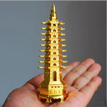 Рафтинг на Фън шуй 13-нива пагода Кула Вэньчан Защита на статуи Бизнес Рийз Украса на работния плот Сбирка занаяти Украшение
