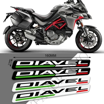 За Ducati Diavel 1260S V2, V4 Резервоар Тампон Протектор Обтекател Мотоциклетни Етикети Лого Емблема Крило на Предното Стъкло Цевье
