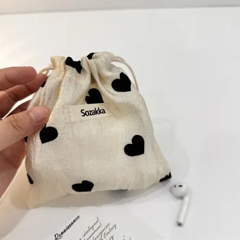 Джоб за шампанско love пакет, чанта за съхранение на малки предмети в съвсем малък, тъканно чанта за студентски консумативи, преносима чанта за тоалетни принадлежности