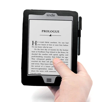 Защитен калъф за Kindle Touch (стар модел 2011 г.) Кожена корица за електронни книги С магнитно закопчаване Модел D01200 Ereader Сгъваеми калъфи-чанти