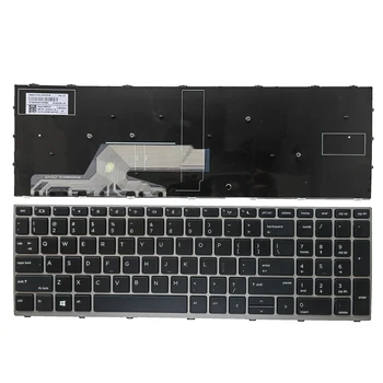 Новост за клавиатура HP ProBook 450 G5 455 G5 470 G5 в сребърна рамка САЩ