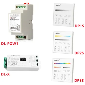Контролер led лента DALI 5 в 1/Тъчпад DALI 3 в 1 / яркостта / Цветна температура на led лента Източник на захранване гуми DALI (DIN-рейк)
