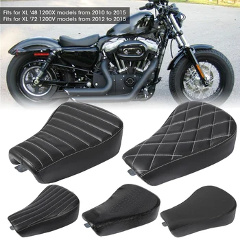 5 Модели на Черната Възглавница За Седалката на Водача Предна Мотоциклет От Изкуствена Кожа Solo За Harley Sportster Forty Eight XL1200 883 72 48