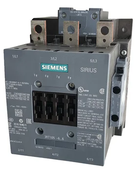 Нов оригинален контактор хранене Siemens PLC 3RT1056-6AB36 капацитет 185 Ампер