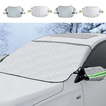 Зимата автомобили снежна покривка, защита от замръзване, покритие на предното стъкло, дизайн на страничната стена, Меки вътрешни средства за седани и спортни автомобили