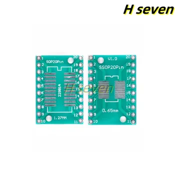 10шт Такса адаптер за SMD вставления SOP20 / SSOP20 / TSSOP20 за потапяне 0,65 / 1,27 мм