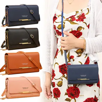 Дамска чанта-месинджър от изкуствена кожа, модерна чанта през рамо, дамски чанти, портфейли, лятна чанта за жени