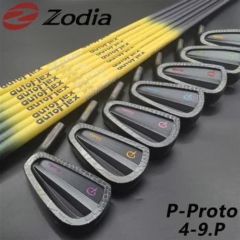 Нов ограничен набор стикове за голф ZODIA P, черен набор от ютии за голф (4-P), 7 бр., графит прът или стоманен прът