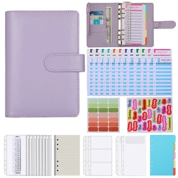 Комплект за място на списание A6, шаблони за покритие под формата на мрежа с кольцевым обвързани, цветна писалка, шаблони за дневник