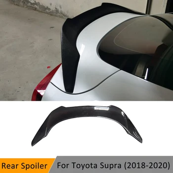 Спойлер на задния багажник на кола от този въглеродни влакна, покриване на крило за Toyota За Supra 2018 2019 2020, Устна заден спойлер на задното крило