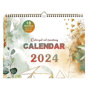 Бележка за планиране, Стенен календар, Организиране на Списъци със задачи, бележки върху 2023-2024 години, Плътна хартия, Месечни Домашни Празници, Офис дейности.