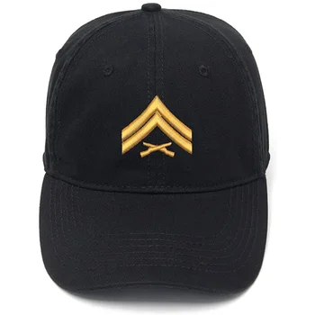 Мъжка бейзболна шапка Lyprerazy за армията, шапка с бродерия на E4, ежедневни бейзболни шапки с бродерии от памук