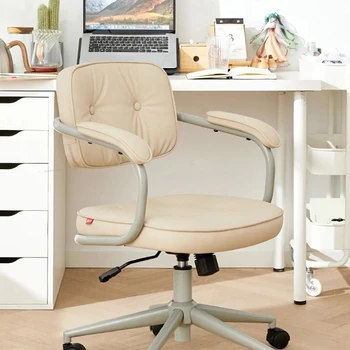 Облегалка луксозен офис стол Дизайнерска луксозна възглавница за гърба с висока облегалка Основата на офис стола управляемият Silla Escritorio Офис мебели