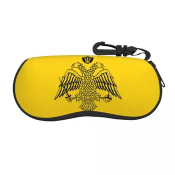 Византийския Имперски флаг на Гръцката Православна Църква Защитни калъфи за очила във формата на миди Сладък калъф за слънчеви очила, джоб за очила