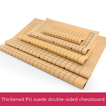 Иновативна сгъваема еднопосочна 19-линейна стандартна международна шахматна дъска от изкуствена кожа Отидете на Играта, за да фигури 2,2 см