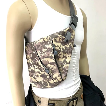 Многофункционална скрита тактическа чанта-кобур за съхранение на оръжия за Мъже лява дясна найлон наплечная чанта за пистолет, Ловна кобур