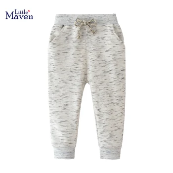 Есенни панталони Little maven Kids, обикновен бебешки ежедневни панталони пълна дължина, памучни панталони за малки момчета на 7 години