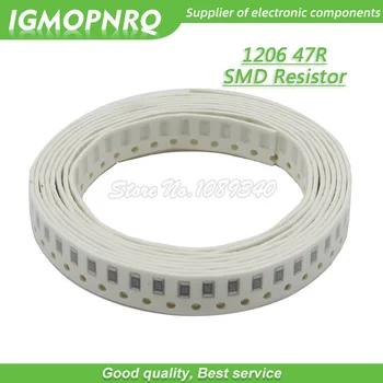 100ШТ 1206 SMD резистор 1% 47 Ω чип-резистор 0,25 W 1/4 W 47R IGMOPNRQ